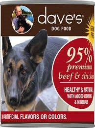 Dave’s 95 % wet dog food
