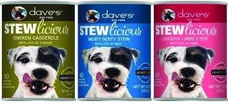 Dave’s Stewlicious can dog food